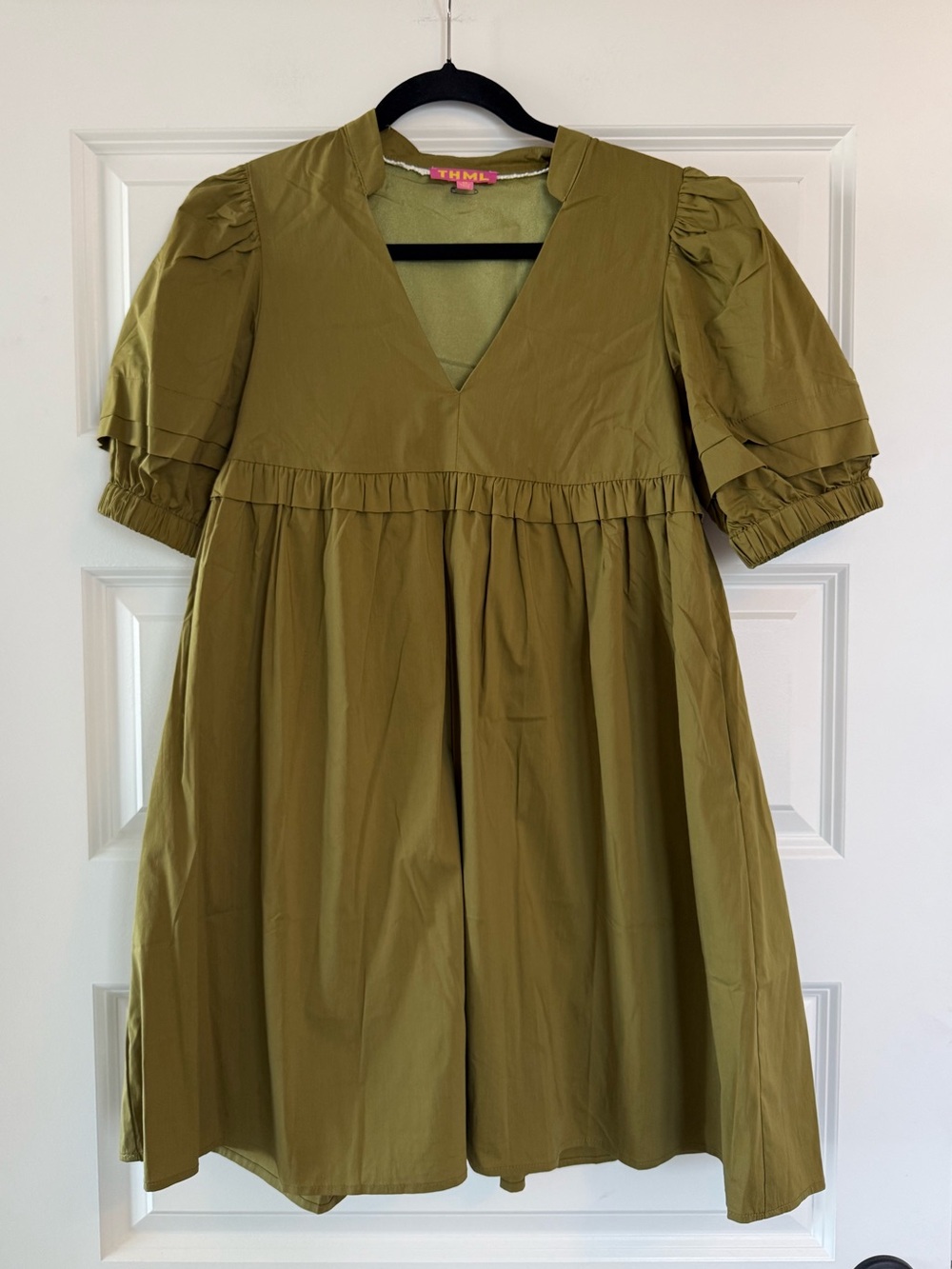 NWOT THML Olive Babydoll Dress